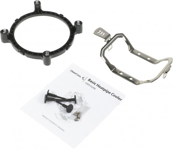 Устройство охлаждения(кулер) Deepcool Ice Blade 100 PWM Soc-AM5/AM4/1200/1700/1851 черный/синий 4-pin 15-29dB Al+Cu 100W 309gr Ret (DP-MCH1D8-IB100PWM)