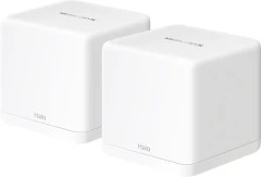 Бесшовный Mesh роутер Mercusys Halo H60X(2-pack) AX1500 10/100/1000BASE-TX белый (упак.:2шт)