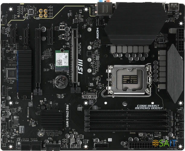 Материнская плата MSI PRO Z790-S WIFI Soc-1700 Intel Z790 4xDDR5 ATX AC`97 8ch(7.1) 2.5Gg RAID+HDMI+DP