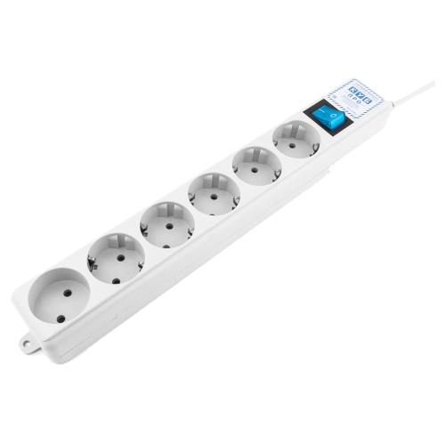 Фильтр-удлинитель Power Cube PRO, 1,9 м, LC контур, 16А/3,5кВт Power Cube Pro (1.9 м, 6 розеток)