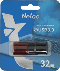 Флеш Диск Netac 32Gb U182 NT03U182N-032G-30RE USB3.0 красный/черный