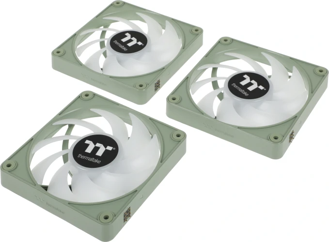 Вентилятор для корпуса Thermaltake CT120 EX Sync Matcha ARGB 120х120x25 зеленый 4-pin 28.5дБ (упак.:3шт) (CL-F196-PL12MG-A) Ret