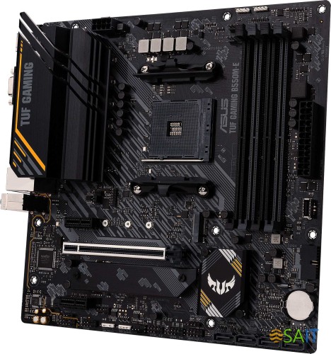 Материнская плата Asus TUF GAMING B550M-E Soc-AM4 AMD B550 4xDDR4 mATX AC`97 8ch(7.1) GbLAN RAID+VGA+HDMI+DP