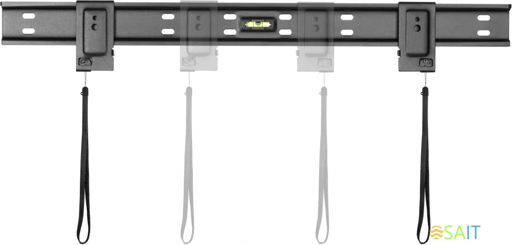 Кронштейн для телевизора Hyundai SL-X2 черный 37"-75" макс.50кг настенный фиксированный