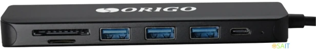 Разветвитель USB-C Origo OU3340PD 3порт. черный (OU3340PD/B1)
