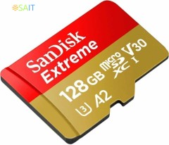 Флеш карта microSDXC 128GB Sandisk SDSQXAA-128G-GN6MN Extreme w/o adapter