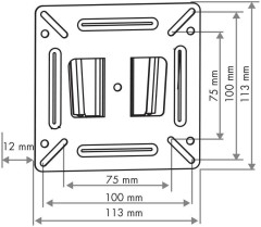 Кронштейн для телевизора Arm Media LCD-01 черный 15"-32" макс.15кг настенный фиксированный