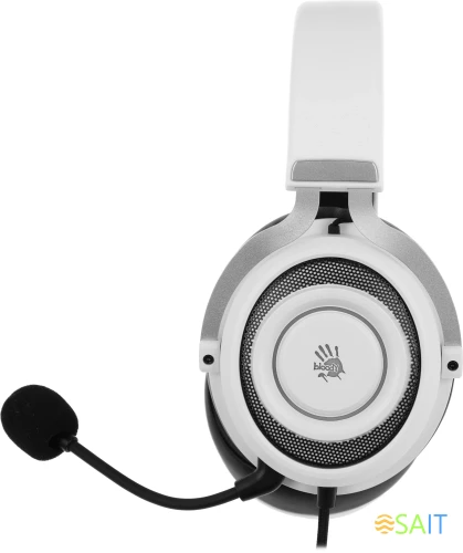 Наушники с микрофоном A4Tech Bloody G535 белый/черный 2м мониторные USB оголовье (G535 (BLACK+WHITE) USB)