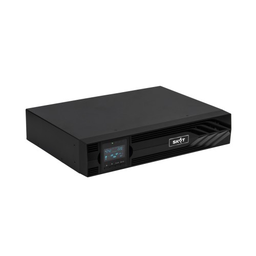 8760 SKAT-UPS 1000-RACK-ON-2X9 P3 ИБП 1000ВА/1000 Вт, 2U, On-Line, синус, встр. АКБ 24В (2x9Ач), 2хSchuko, USB, RS232, RS485, параллельный порт, слот для карт (SNMP, реле), EPO, ШхГхВ 440х330х88, масса 14.2 кг БАСТИОН SKAT-UPS 1000-RACK-ON-2X9 P3
