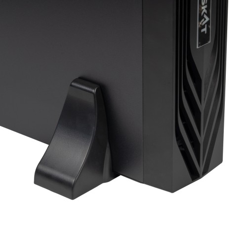 8760 SKAT-UPS 1000-RACK-ON-2X9 P3 ИБП 1000ВА/1000 Вт, 2U, On-Line, синус, встр. АКБ 24В (2x9Ач), 2хSchuko, USB, RS232, RS485, параллельный порт, слот для карт (SNMP, реле), EPO, ШхГхВ 440х330х88, масса 14.2 кг БАСТИОН SKAT-UPS 1000-RACK-ON-2X9 P3