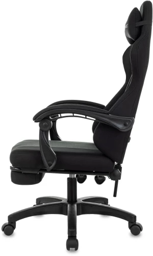 Кресло игровое Zombie Weaver черный с подголов. крестов. пластик подст.для ног пластик черный