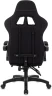 Кресло игровое Zombie Weaver черный с подголов. крестов. пластик подст.для ног пластик черный