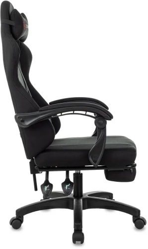 Кресло игровое Zombie Weaver черный с подголов. крестов. пластик подст.для ног пластик черный