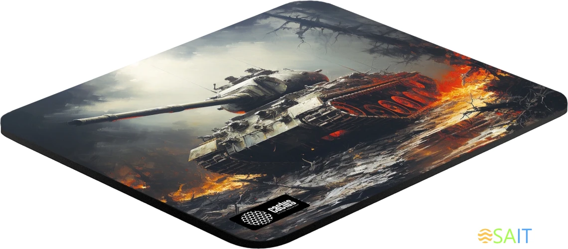 Коврик для мыши Cactus Tank рисунок 250x200x3мм (CS-MP-D04S)