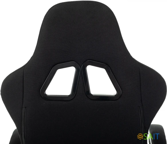 Кресло игровое Zombie Shadow черный/серый с подголов. крестов. пластик подст.для ног пластик черный