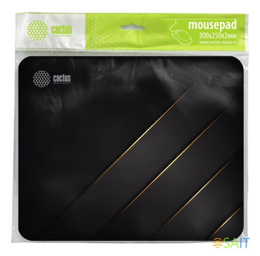 Коврик для мыши Cactus Gold Geometry рисунок 300x250x2мм (CS-MP-P04M)