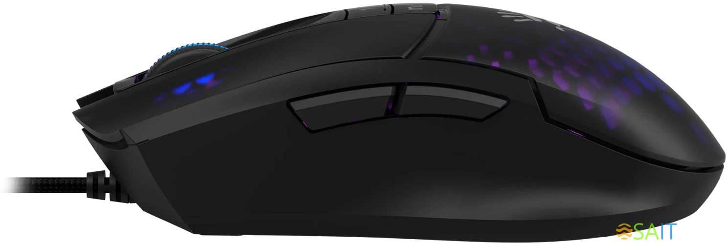 Мышь A4Tech Bloody L65 Max черный/фиолетовый оптическая 12000dpi USB 6but (L65 MAX/HONEYCOMB)