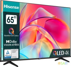 Телевизор QLED Hisense 65" 65E7KQ черный 4K Ultra HD 60Hz DVB-T DVB-T2 DVB-C DVB-S DVB-S2 USB 2.0 - 2шт. WiFi Smart TV