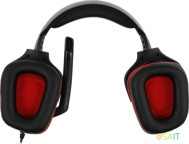 Наушники с микрофоном Logitech G331 черный/красный 2м мониторные оголовье (981-000758)