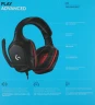 Наушники с микрофоном Logitech G331 черный/красный 2м мониторные оголовье (981-000758)