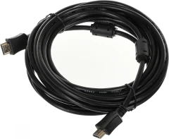 Кабель аудио-видео Premier 5-813 5.0 HDMI (m)/HDMI (m) 5м. феррит.кольца позолоч.конт. черный