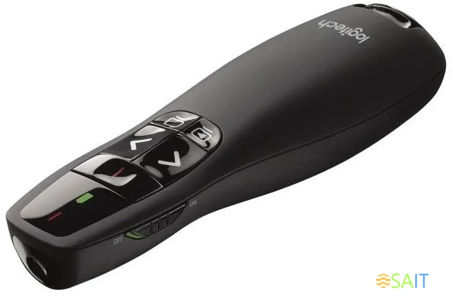 Презентер Logitech R400 Radio USB (15м) черный