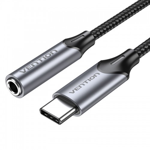 Переходник Vention USB-C M/ Jack 3.5 mm F DAC - 1м Серый Vention BGMHF