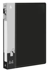 Папка на 4-х кольцах Бюрократ -0827/4R A4 пластик 0.7мм кор.27мм внутр. с вставкой ассорти