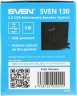 Колонки Sven 130 2.0 черный 6Вт портативные