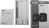 Колонки Sven 130 2.0 черный 6Вт портативные