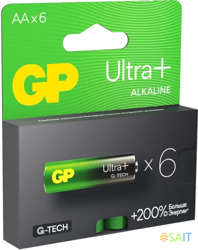 Батарея GP Ultra Plus Alkaline 15AUPA21-2CRB6 AA (6шт) блистер