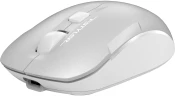 Мышь A4Tech Fstyler FB26CS Air2 серебристый/белый оптическая 2000dpi silent беспров. BT/Radio USB для ноутбука 4but (FB26CS AIR2 ICY WHITE)