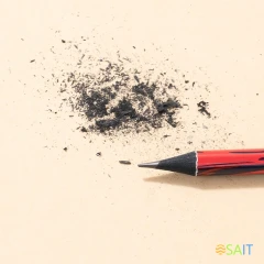 Карандаш ч/г Deli EC044-HB 2.2мм HB кругл. липа ассорти Graffiti texture ластик