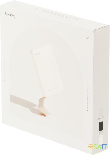 Мобильный аккумулятор Solove W12 5000mAh QC3.0/PD3.0 20W 3A USB-C беспров.зар. бежевый (W12 BEIGE RUS)