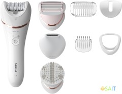 Эпилятор Philips BRE735/00 скор.:2 насад.:7 белый
