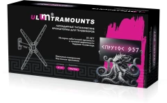 Кронштейн для телевизора Ultramounts UM957 черный 13"-55" макс.25кг настенный поворот и наклон