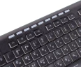 Клавиатура Оклик 490ML черный USB slim Multimedia LED