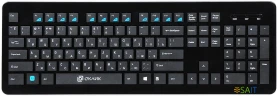 Клавиатура Оклик 870S черный USB беспроводная slim Multimedia