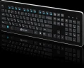Клавиатура Оклик 870S черный USB беспроводная slim Multimedia