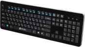 Клавиатура Оклик 870S черный USB беспроводная slim Multimedia