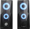 Колонки Оклик OK-127 2.0 черный 6Вт