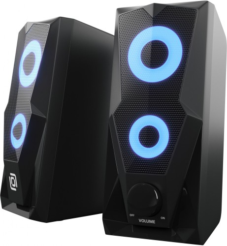 Колонки Оклик OK-127 2.0 черный 6Вт