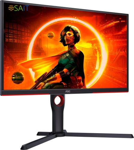 Монитор AOC 24.5" Gaming 25G3ZM черный/красный VA LED 16:9 HDMI матовая HAS Piv 300cd 178гр/178гр 1920x1080 240Hz FreeSync DP FHD 4.24кг