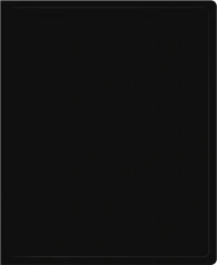 Папка на 2-х кольцах Silwerhof Eco SE-0413/2RBLK A4 пластик 0.5мм кор.18мм черный