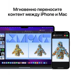 Ноутбук Apple MacBook Air A2681 M2 8 core 16Gb SSD256Gb/10 core GPU 13.6" IPS (2560x1664) Mac OS grey space WiFi BT Cam (Z15S007CE)