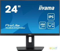 Монитор Iiyama 23.8" ProLite XUB2492HSU-B6 черный IPS LED 0.4ms 16:9 HDMI M/M матовая HAS Piv 250cd 178гр/178гр 1920x1080 100Hz DP FHD USB 4.9кг