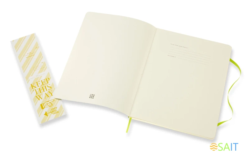 Блокнот Moleskine CLASSIC SOFT QP621C2 XLarge 190х250мм 192стр. линейка мягкая обложка лайм