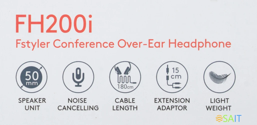 Наушники с микрофоном A4Tech Fstyler FH200i серый/синий 1.8м накладные оголовье (FH200I BLUE)