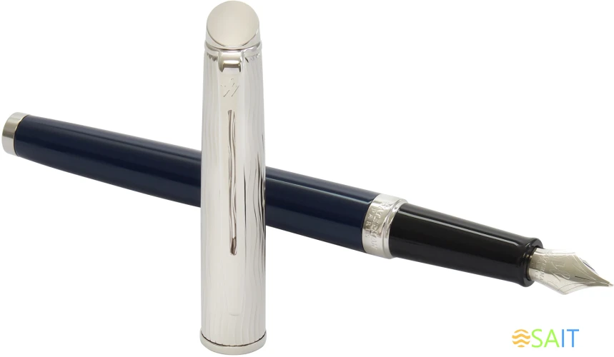 Ручка перьев. Waterman Hemisphere L`Essence du Bleu (CW2166467) LaqBlue CT F сталь нержавеющая подар.кор.