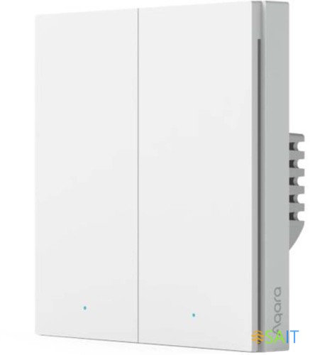 Умный выключатель Aqara H1 EU 2-хкл. с нейтралью белый (WS-EUK04)